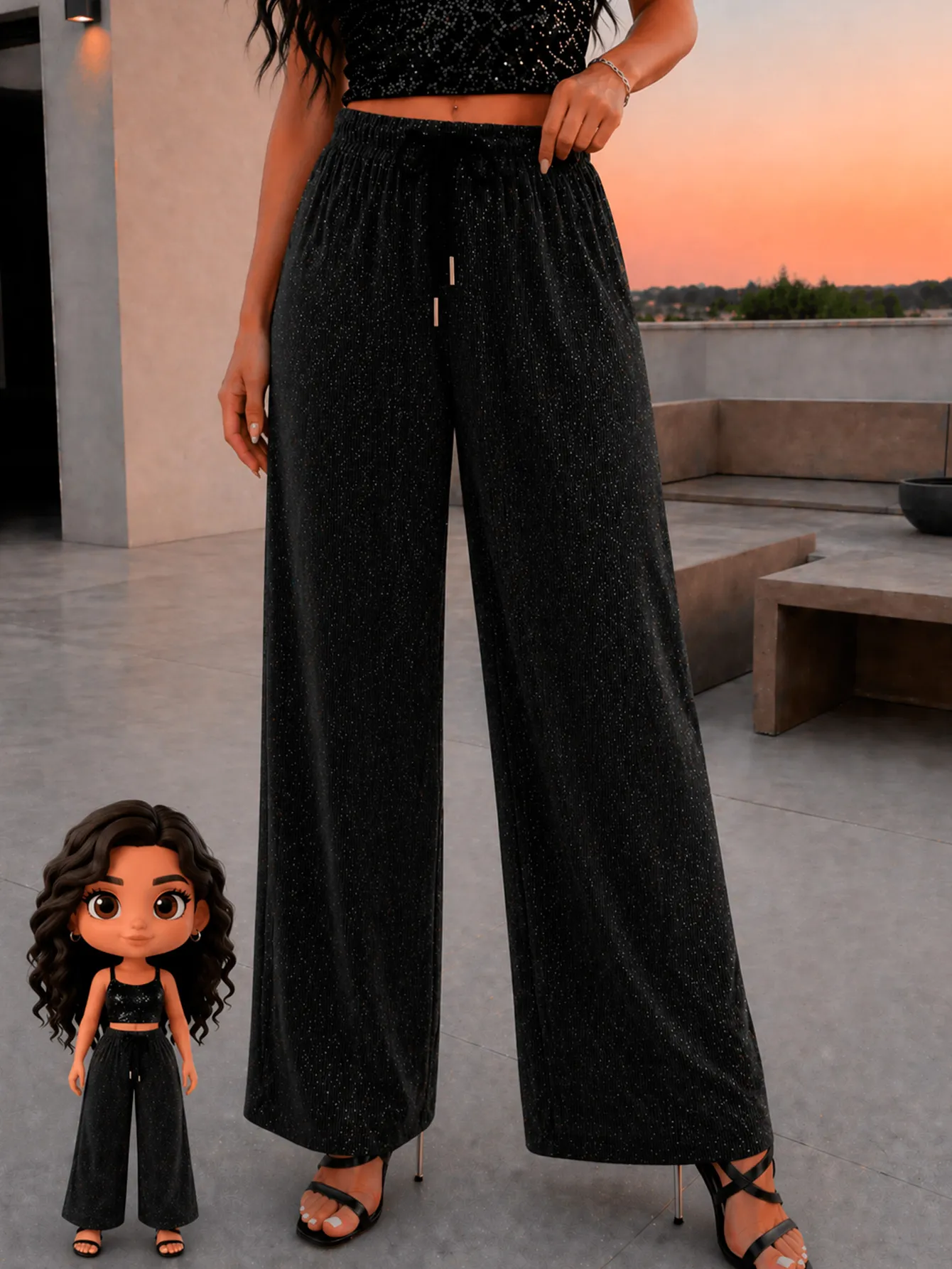 OJ9009 PANTALON BRILLOS 11124